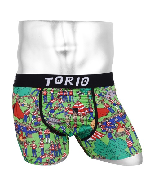 トリオ Torio ボクサーパンツ メンズ 下着 アンダーウェア おしゃれ かわいい ツルツル トーリー 総柄 ボクサーパンツ Torio トリオ のファッション通販 Zozotown