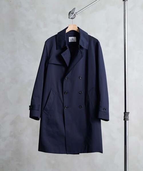 tk.TAKEO KIKUCHI（ティーケータケオキクチ）の「コンパクトツイルトレンチコート（トレンチコート・メンズ・ベージュ/ネイビー・01/02/03/04/05）」の2枚目の写真