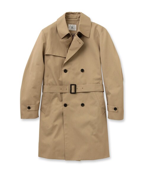 tk.TAKEO KIKUCHI（ティーケータケオキクチ）の「コンパクトツイルトレンチコート（トレンチコート・メンズ・ベージュ/ネイビー・01/02/03/04/05）」の3枚目の写真