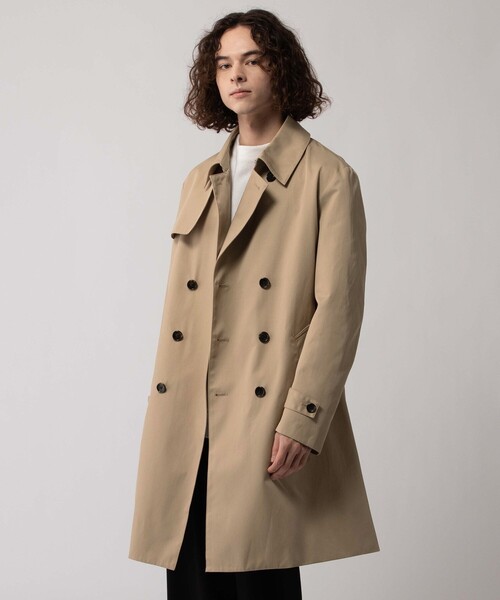 tk.TAKEO KIKUCHI（ティーケータケオキクチ）の「コンパクトツイルトレンチコート（トレンチコート・メンズ・ベージュ/ネイビー・01/02/03/04/05）」の4枚目の写真