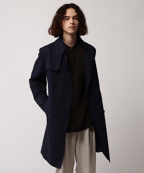 tk.TAKEO KIKUCHI（ティーケータケオキクチ）の「コンパクトツイルトレンチコート（トレンチコート・メンズ・ベージュ/ネイビー・01/02/03/04/05）」の5枚目の写真