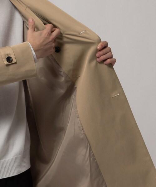tk.TAKEO KIKUCHI（ティーケータケオキクチ）の「コンパクトツイルトレンチコート（トレンチコート・メンズ・ベージュ/ネイビー・01/02/03/04/05）」の13枚目の写真