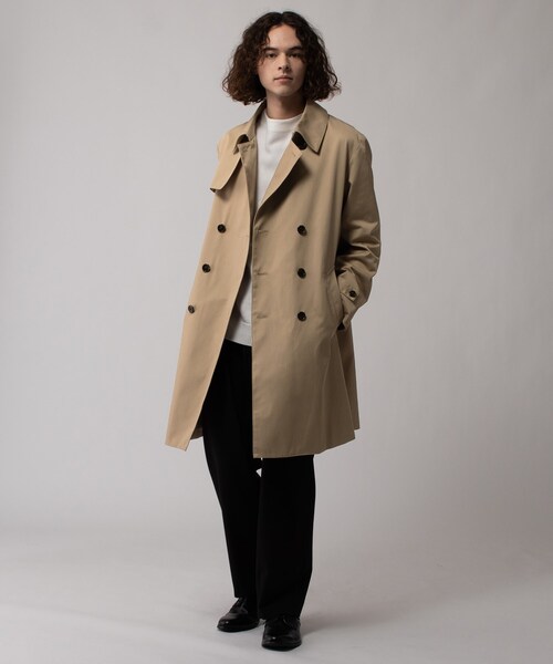 tk.TAKEO KIKUCHI（ティーケータケオキクチ）の「コンパクトツイルトレンチコート（トレンチコート・メンズ・ベージュ/ネイビー・01/02/03/04/05）」の16枚目の写真