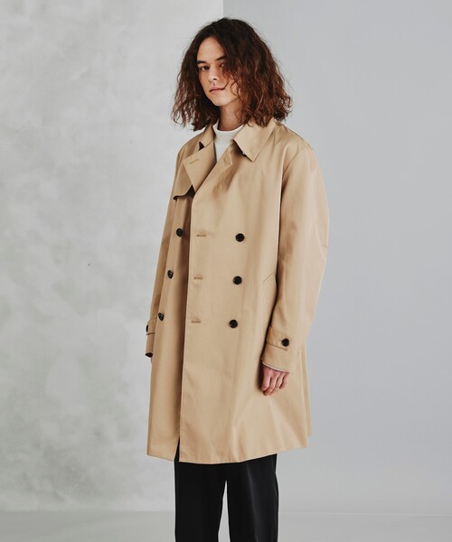 tk.TAKEO KIKUCHI（ティーケータケオキクチ）の「コンパクトツイルトレンチコート（トレンチコート・メンズ・ベージュ/ネイビー・01/02/03/04/05）」の22枚目の写真