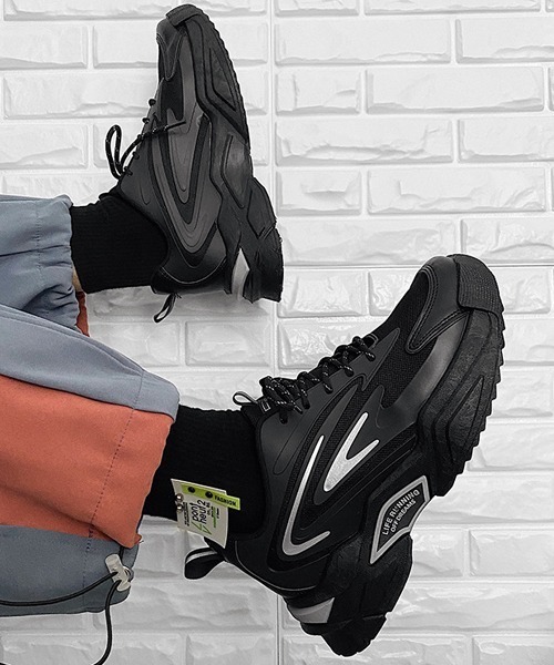 SVEC（シュベック）の「チャンキーソール ダッドシューズ（スニーカー・メンズ・ホワイト/ブラック/ホワイト×ブラック・42/40/44）」の3枚目の写真