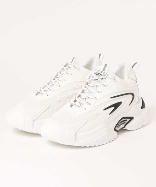 SVEC（シュベック）の「チャンキーソール ダッドシューズ（スニーカー・メンズ・ホワイト/ブラック/ホワイト×ブラック・42/40/44）」の13枚目の写真