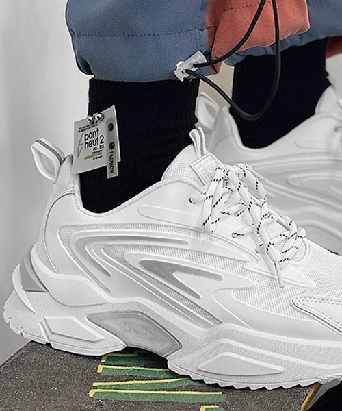 SVEC（シュベック）の「チャンキーソール ダッドシューズ（スニーカー・メンズ・ホワイト/ブラック/ホワイト×ブラック・42/40/44）」の14枚目の写真