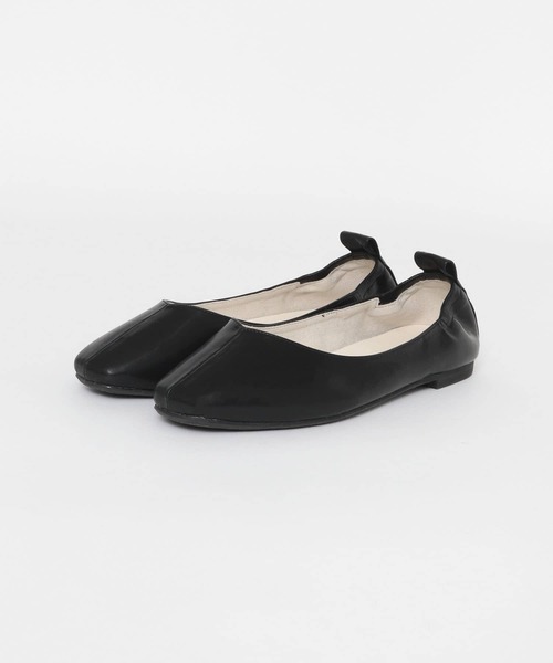 SENSE OF PLACE by URBAN RESEARCH（センスオブプレイスバイアーバンリサーチ）の「スクエアトウセンターシームフラットシューズ（その他シューズ・レディース・ブラック/アイボリー/ライトカーキ/ライトブラウン・SMALL/MEDIUM/LARGE）」の12枚目の写真