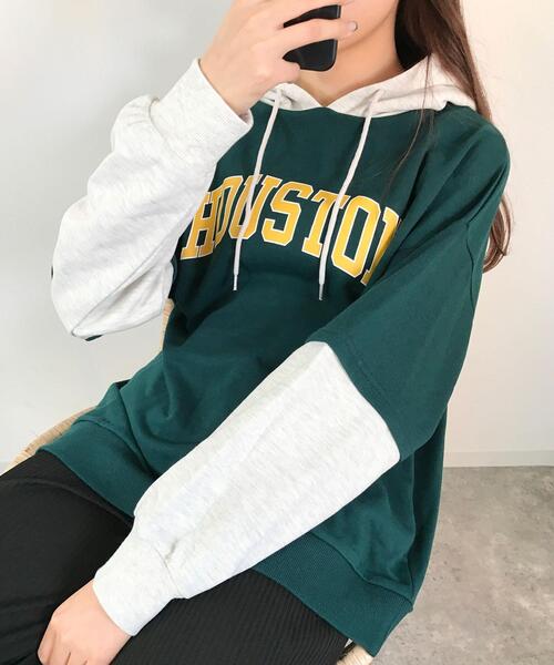 セール 配色カレッジロゴパーカー Tシャツ カットソー Ingni イング のファッション通販 Zozotown