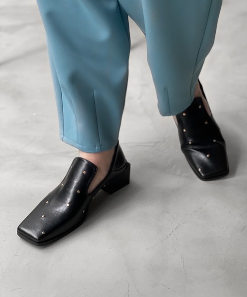 Solace（ソレイス）の「ウエストベルトグルカタックパンツ（スラックス・レディース・ブラック/ブルー・FREE）」の10枚目の写真