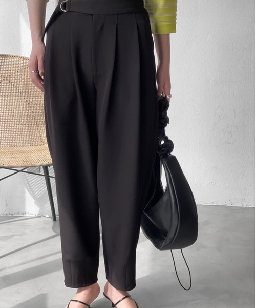 Solace（ソレイス）の「ウエストベルトグルカタックパンツ（スラックス・レディース・ブラック/ブルー・FREE）」の14枚目の写真