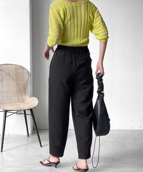 Solace（ソレイス）の「ウエストベルトグルカタックパンツ（スラックス・レディース・ブラック/ブルー・FREE）」の17枚目の写真