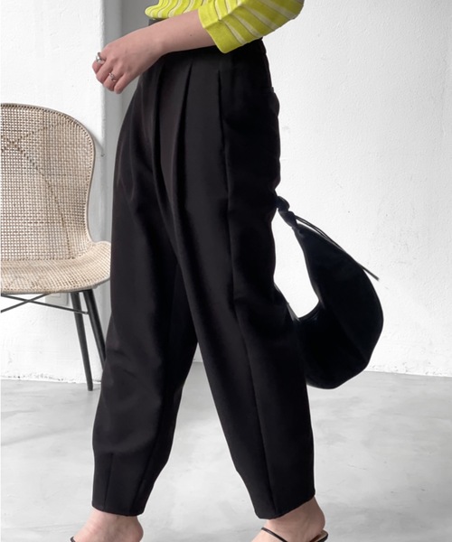 Solace（ソレイス）の「ウエストベルトグルカタックパンツ（スラックス・レディース・ブラック/ブルー・FREE）」の13枚目の写真