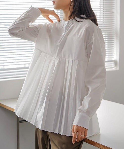 熱販売 Chaco closet（チャコ クローゼット）の「プリーツ切り替えノー トップス