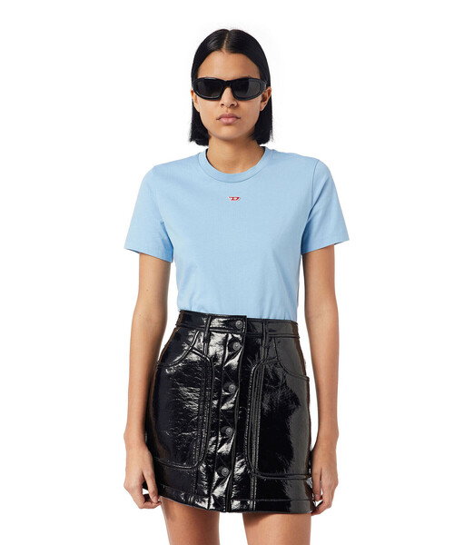 DIESEL（ディーゼル）の「レディース Tシャツ クルーネック 半袖（Tシャツ/カットソー・レディース・ホワイト/ブラック/ブルー/パープル/その他・SMALL/MEDIUM/LARGE/X-SMALL/X-LARGE）」の3枚目の写真