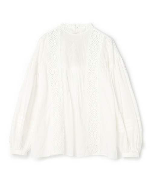 NOWOS ノーウォス ボリュームスリーブ ブラウス オフ白 コットン nowos/PUFF SLEEVE BLOUSE(WHITE)