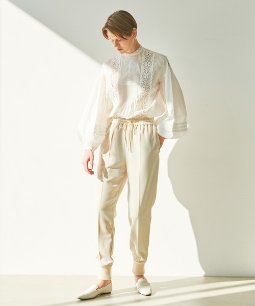 N.O.R.C（ノーク）の「トーションレースボリュームスリーブブラウス（シャツ/ブラウス・レディース・ホワイト・S/M）」の6枚目の写真