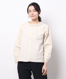 Samansa Mos2 | レース襟前開きブラウス(シャツ/ブラウス)