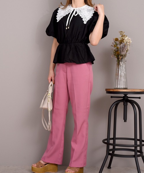 DAY CLOSET（デイ クローゼット）の「レディース レースビッグカラー付け襟 Aタイプ（付け襟・レディース・ブラック/ホワイト/ブラック系その他/ホワイト系その他・ONE SIZE）」の10枚目の写真