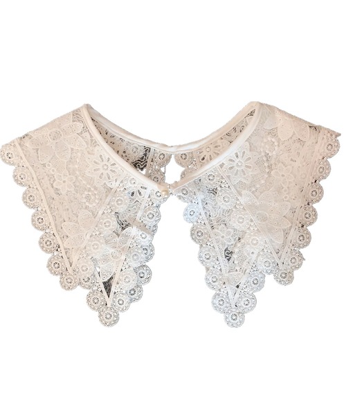 DAY CLOSET（デイ クローゼット）の「レディース レースビッグカラー付け襟 Aタイプ（付け襟・レディース・ブラック/ホワイト/ブラック系その他/ホワイト系その他・ONE SIZE）」の14枚目の写真