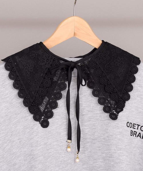 DAY CLOSET（デイ クローゼット）の「レディース レースビッグカラー付け襟 Aタイプ（付け襟・レディース・ブラック/ホワイト/ブラック系その他/ホワイト系その他・ONE SIZE）」の17枚目の写真