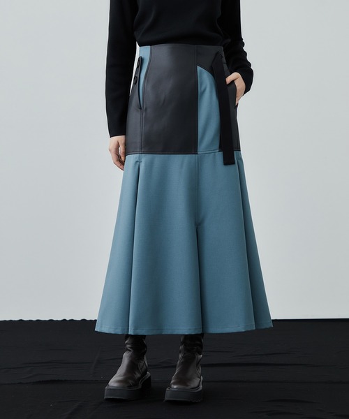 UNITED TOKYO（ユナイテッドトウキョウ）の「ビサイドマーメイドスカート（スカート・レディース・ベージュ/ブルー/ブラック・1/2）」の19枚目の写真