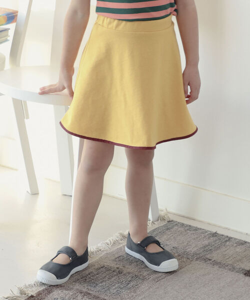 B:MING by BEAMS（ビーミングバイビームス）の「B:MING by BEAMS / 天竺 サーキュラー スカート（100~130cm）（スカート・キッズ・アイボリー/イエロー・100/110/120/130）」の2枚目の写真