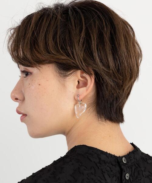 CITEN(シテン)の「<CITEN(シテン)>クリアモチーフ ピアス(ピアス(両耳用)・レディース・シルバー/オレンジ/ケリー・FREE)」の4枚目の写真