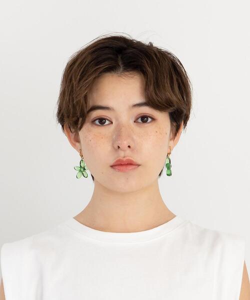 CITEN(シテン)の「<CITEN(シテン)>クリアモチーフ ピアス(ピアス(両耳用)・レディース・シルバー/オレンジ/ケリー・FREE)」の15枚目の写真