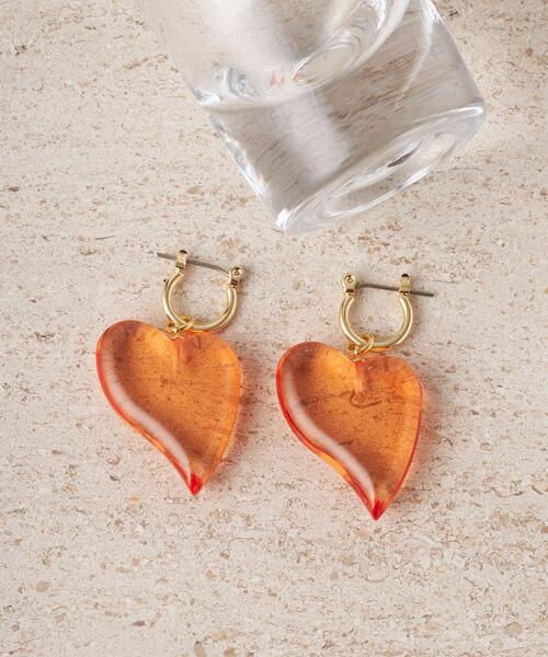 CITEN(シテン)の「<CITEN(シテン)>クリアモチーフ ピアス(ピアス(両耳用)・レディース・シルバー/オレンジ/ケリー・FREE)」の9枚目の写真