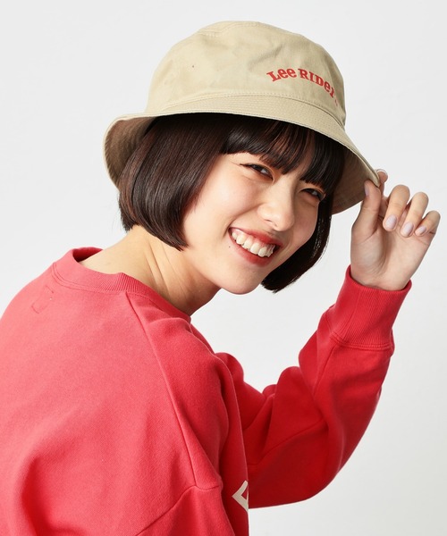 Lee（リー）の「Lee/リー【KIDS・大人】バケットハット（ハット・メンズ・ホワイト/ブラック/ベージュ/ネイビー/オレンジ/ライトグリーン/ブラック系その他/ブルー系その他/ベージュ系その他/ホワイト系その他・SMALL/MEDIUM）」の18枚目の写真