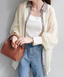 DISCOAT | シアー配色シャツ(シャツ/ブラウス)