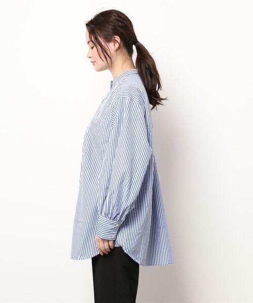 reca（レカ）の「バンドカラーストライプシャツ（シャツ/ブラウス