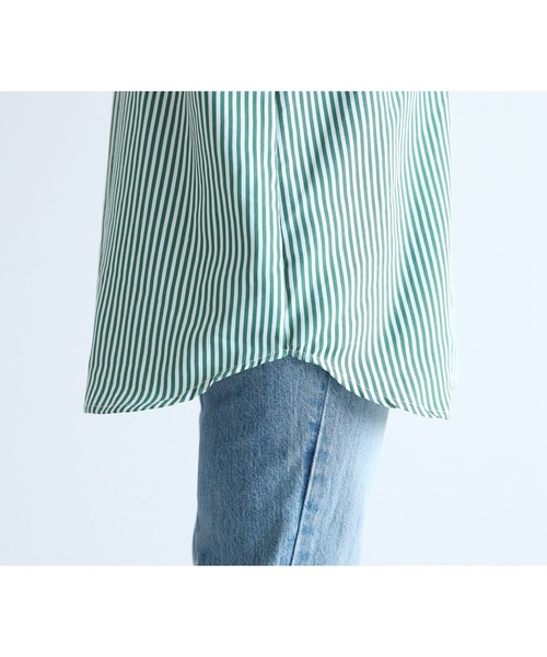 reca（レカ）の「バンドカラーストライプシャツ（シャツ/ブラウス