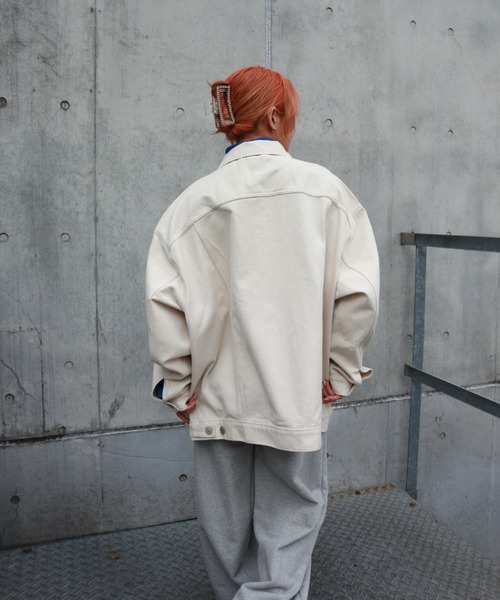 FIG&VIPER（フィグアンドバイパー）の「バックル付きBIG JK（その他アウター・レディース・アイボリー/ブルー・FREE）」の21枚目の写真