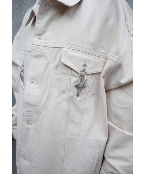 FIG&VIPER（フィグアンドバイパー）の「バックル付きBIG JK（その他アウター・レディース・アイボリー/ブルー・FREE）」の18枚目の写真