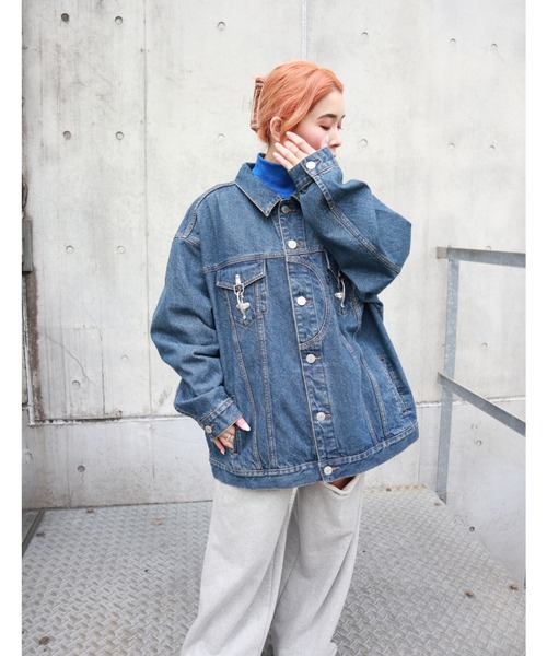 FIG&VIPER（フィグアンドバイパー）の「バックル付きBIG JK（その他アウター・レディース・アイボリー/ブルー・FREE）」の22枚目の写真