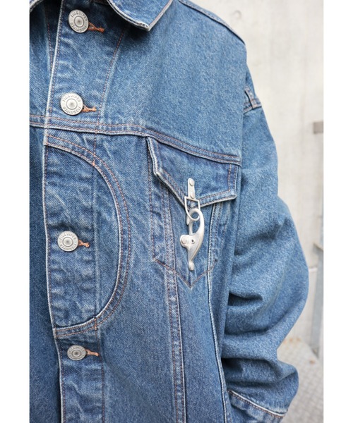 FIG&VIPER（フィグアンドバイパー）の「バックル付きBIG JK（その他アウター・レディース・アイボリー/ブルー・FREE）」の14枚目の写真