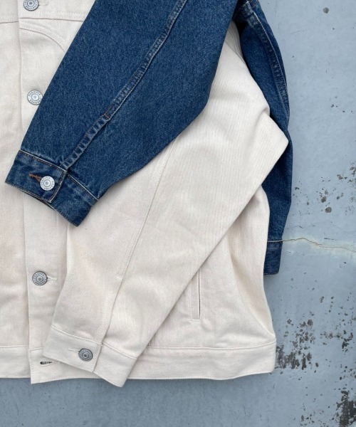 FIG&VIPER（フィグアンドバイパー）の「バックル付きBIG JK（その他アウター・レディース・アイボリー/ブルー・FREE）」の11枚目の写真