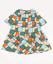 ソウガラティアード半袖ワンピース(kids/S～LL)