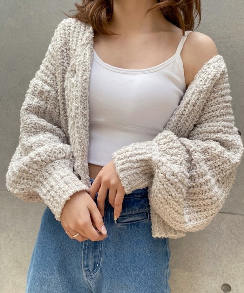 one after another NICE CLAUP(ワンアフターアナザーナイスクラップ)の「マストバイのトレンドアイテム ブラトップ(キャミソール・レディース・チャコールグレー/ブラウン/オフホワイト・FREE)」の16枚目の写真