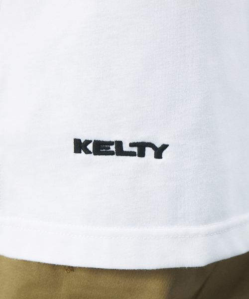 KELTY(ケルティ)の「WEB限定 KELTY×MYSELF ABAHOUSE/ケルティ 別注 ワンポイント ヴィンテージロゴ Tシャツ(Tシャツ/カットソー・メンズ・ホワイト/ブラック/ベージュ/グリーン・46/48/50)」の14枚目の写真