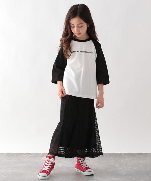 GLOBAL WORK（グローバルワーク）の「キッズ/レースマーメイドスカート/272215（スカート・キッズ・ブラック/ホワイト・160cm/110cm/100cm/120cm/130cm/140cm/150cm）」の8枚目の写真