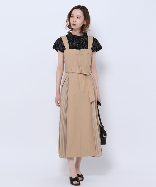 mysty woman(ミスティウーマン)の「柄プリントフリルネックフレンチブラウス 276397(シャツ/ブラウス・レディース・ホワイト系/ブラック系/ベージュ系/グリーン系・FREE)」の10枚目の写真