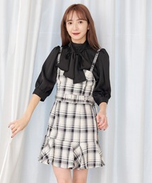 【TITTY&CO.】【新色追加】バルーン袖リボンブラウス