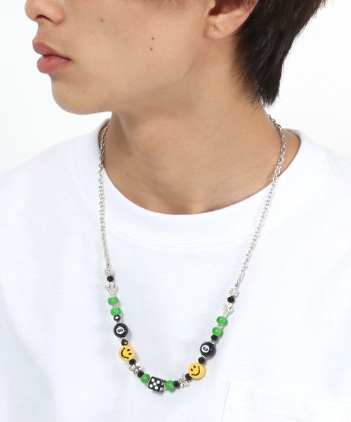シルバー スマイリーフェイス ネックレス SMILEY FACE ネックレス FACE（スマイリーフェイス