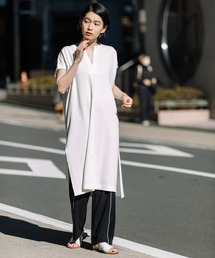 Munich | コットンライトインレーサイドスリットプルオーバー(Tシャツ/カットソー)