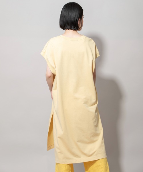 Munich(ミューニック)の「コットンライトインレーサイドスリットプルオーバー(Tシャツ/カットソー・レディース・ホワイト/ブラック/カーキ/ピンク/イエロー・FREE)」の21枚目の写真