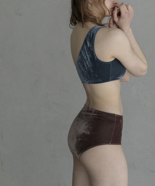 URBAN RESEARCH(アーバンリサーチ)の「Swim URBAN RESEARCH スイム ベロアハイウエストショーツ(水着・レディース・ブルー/ブラウン・SMALL/MEDIUM)」の9枚目の写真
