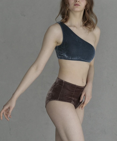 URBAN RESEARCH(アーバンリサーチ)の「Swim URBAN RESEARCH スイム ベロアハイウエストショーツ(水着・レディース・ブルー/ブラウン・SMALL/MEDIUM)」の10枚目の写真